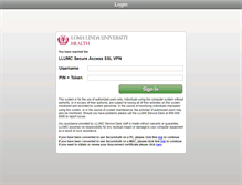 Tablet Screenshot of mcvpn.llumc.edu